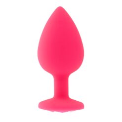 Toosh Pink Silicone Butt Plug Large